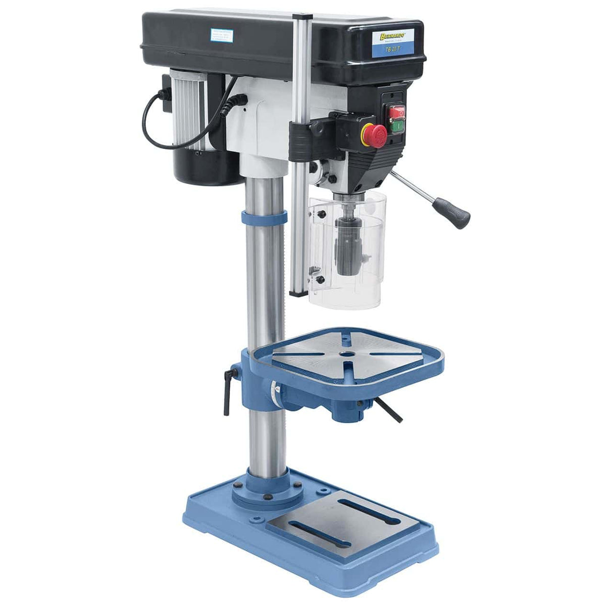 Bernardo TB 20 T / 230 V Einsteiger-Tischbohrmaschine – Bohrer Ø 20 mm, MT 2 Kegel, 16 Geschwindigkeiten 220–2840 U/min, 0,55 kW 230-V-Motor, Gewicht 54 kg