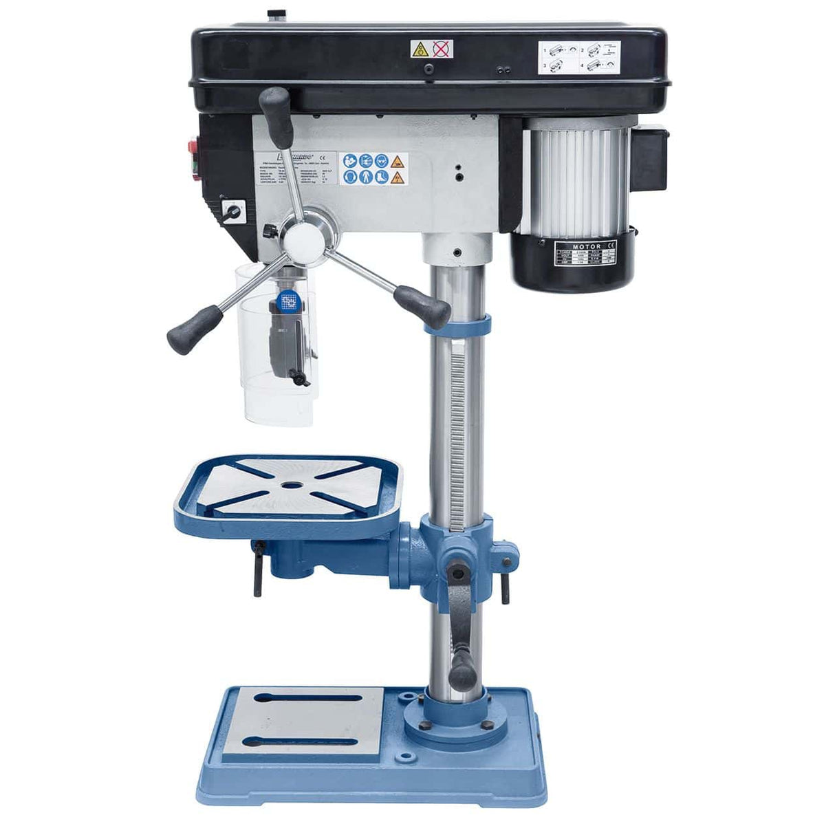 Bernardo TB 20 T / 230 V Einsteiger-Tischbohrmaschine – Bohrer Ø 20 mm, MT 2 Kegel, 16 Geschwindigkeiten 220–2840 U/min, 0,55 kW 230-V-Motor, Gewicht 54 kg