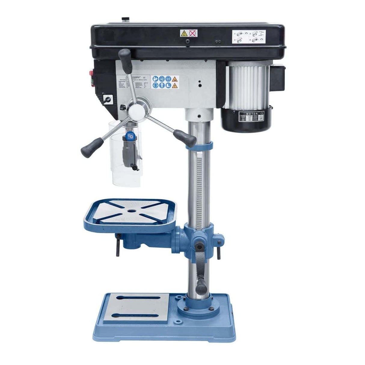Bernardo TB 20 T / 230 V Einsteiger-Tischbohrmaschine – Bohrer Ø 20 mm, MT 2 Kegel, 16 Geschwindigkeiten 220–2840 U/min, 0,55 kW 230-V-Motor, Gewicht 54 kg