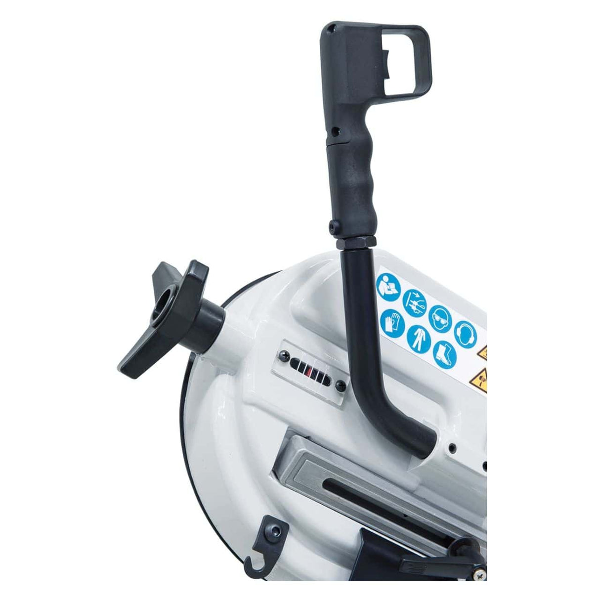 Sega a nastro portatile Bernardo Vario 150 T – 230V, telaio in alluminio pressofuso, taglio Ø 150 mm a 90°, velocità 66-85 m/min