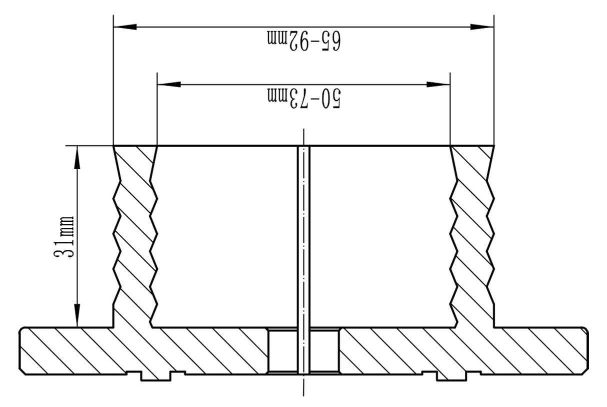 Bernardo Drehbankfutter Wellenbacken für M115