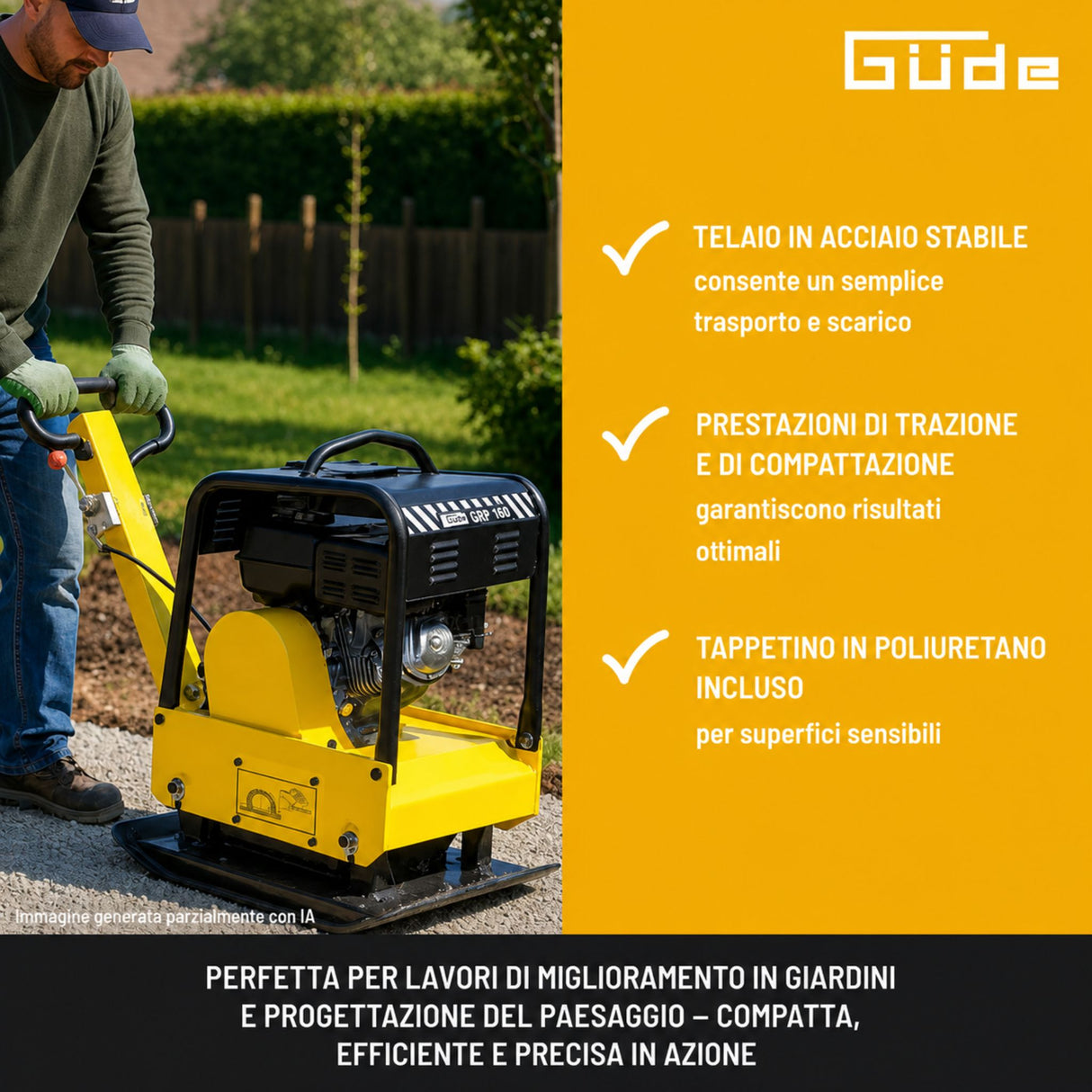 Guede GRP 160 30 kN Vibrationsplatten-Baugerät