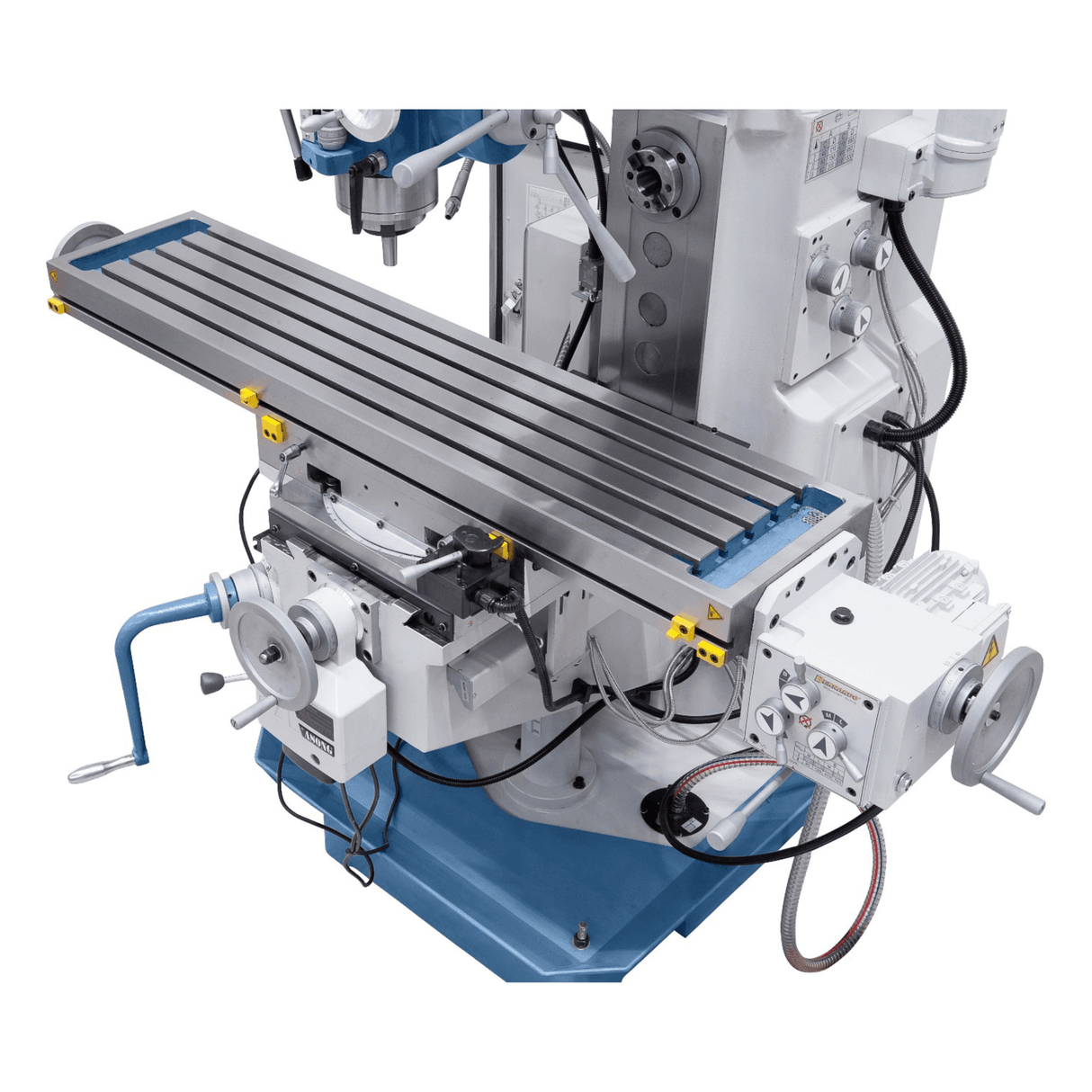 Fresatrice universale Bernardo UWF 90 V – ISO 40, doppio mandrino, tavola 1.270×280 mm, motori 2,2+2,2 kW, DRO 3 assi ES-12 H