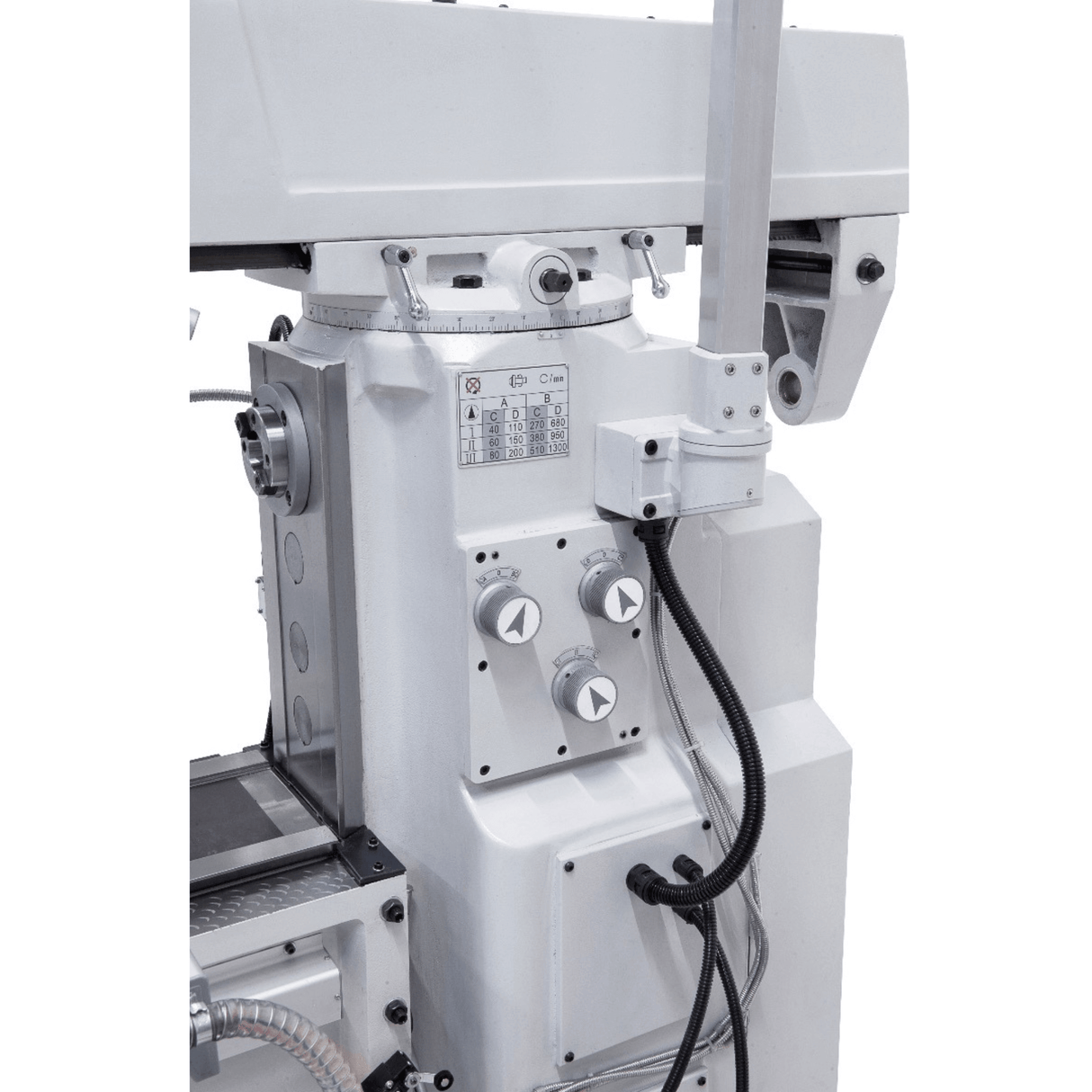 Fresatrice universale Bernardo UWF 90 V – ISO 40, doppio mandrino, tavola 1.270×280 mm, motori 2,2+2,2 kW, DRO 3 assi ES-12 H