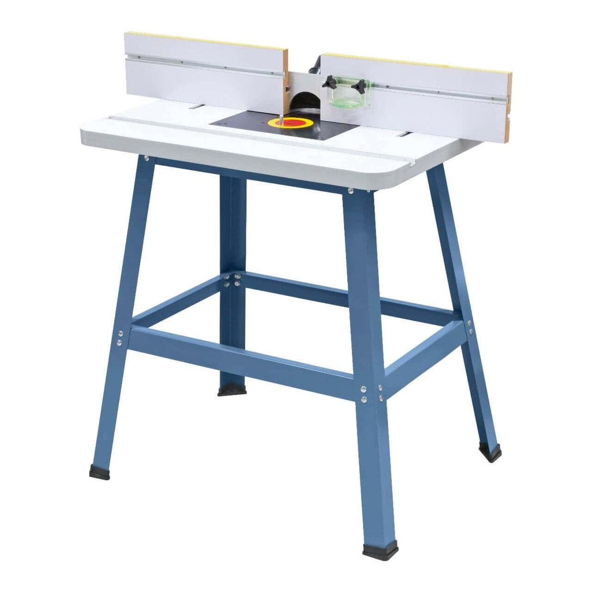 Banco fresatrice Bernardo RT 2 con piano 800 x 605 mm e altezza ergonomica 860 mm, ideale per fresature di precisione.