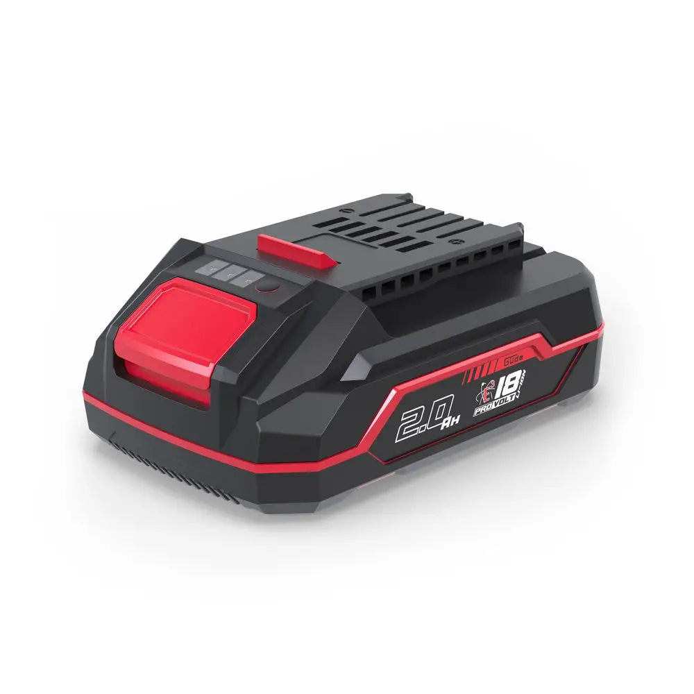 Batteria Guede ProVolt APPV 18-20 da 18V / 2.0Ah Li-Ion, compatibile con utensili e caricabatterie del sistema 18V E³ Easy Energy Exchange.