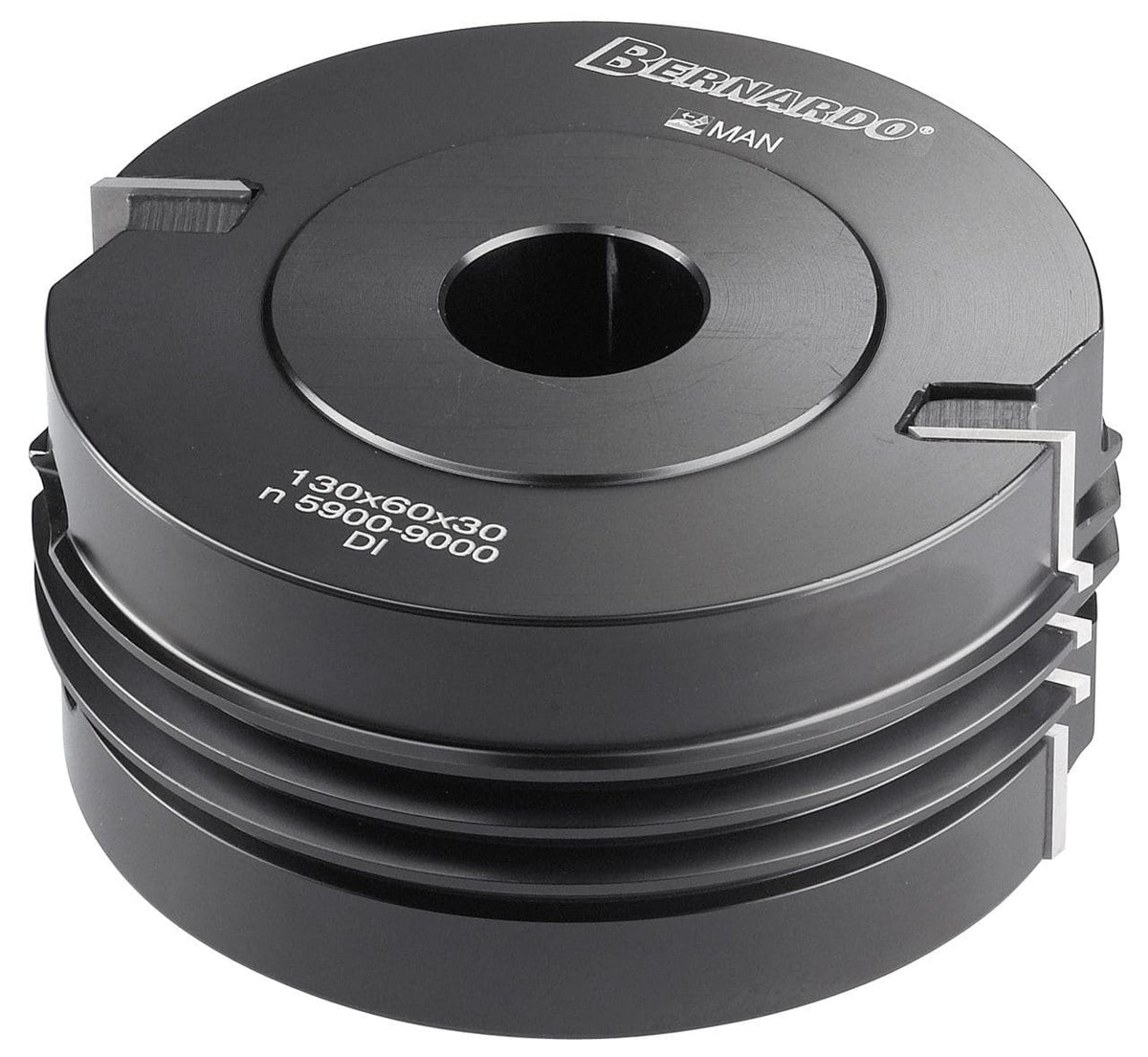 Testa a incastro Bernardo Ø120 mm con altezza 50 mm e foro 30 mm, dotata di 2 taglienti HW, ideale per giunzioni a coda di rondine precise e resistenti su legno massello e pannelli.