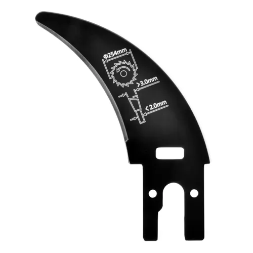 Coltello divisore Laguna con spessore 2,27 mm, progettato per lavorazioni di scanalatura con lame da Ø 254 mm o Ø 250 mm.