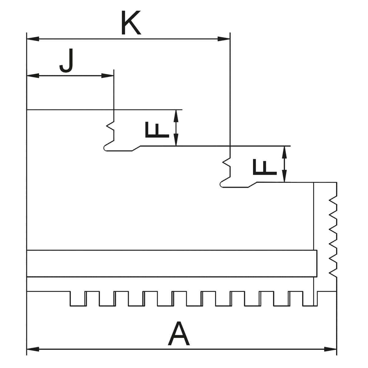 Chuck Jaws DIJ-DK11-80