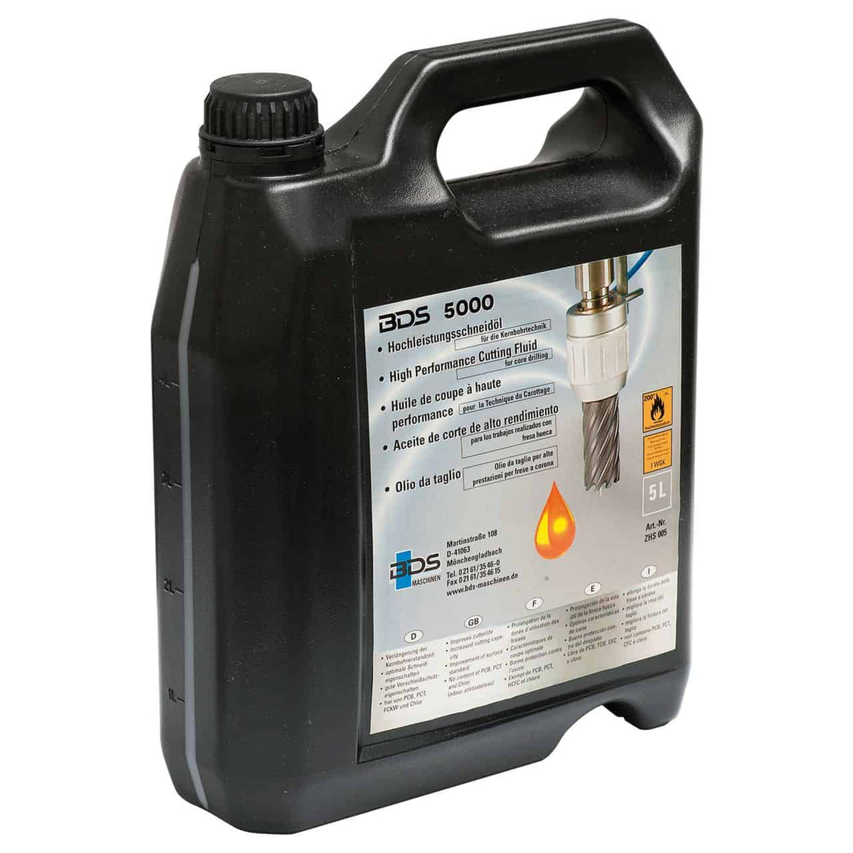Bernardo Wartungschemikalie Hochleistungs-Schneidöl BDS 5000 / 5 L