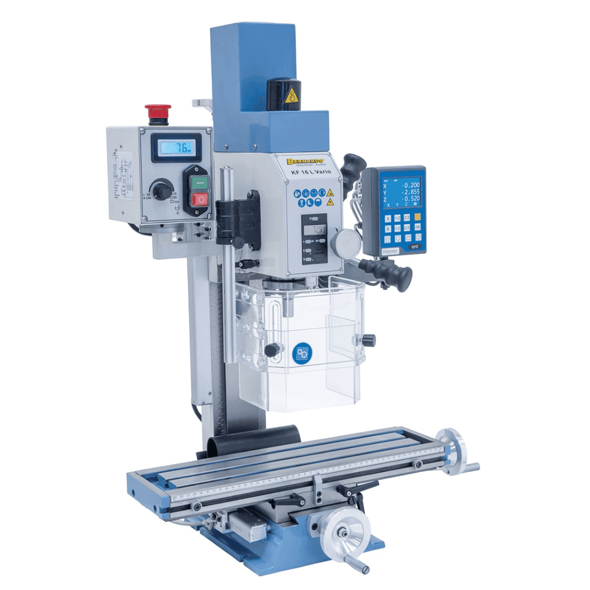 Bernardo KF 16 L Vario – Fräsmaschine mit 3-Achs-Digitalanzeige DT 40