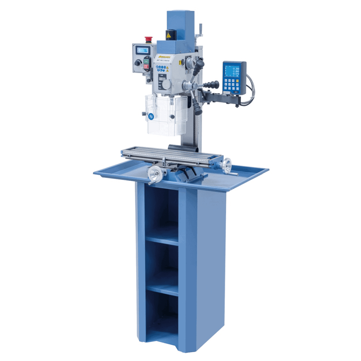 Bernardo KF 16 L Vario – Fräsmaschine mit 3-Achs-Digitalanzeige DT 40