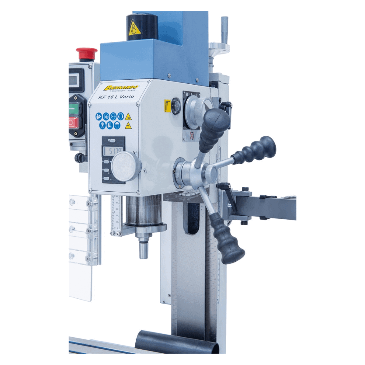 Bernardo KF 16 L Vario – Fräsmaschine mit 3-Achs-Digitalanzeige DT 40