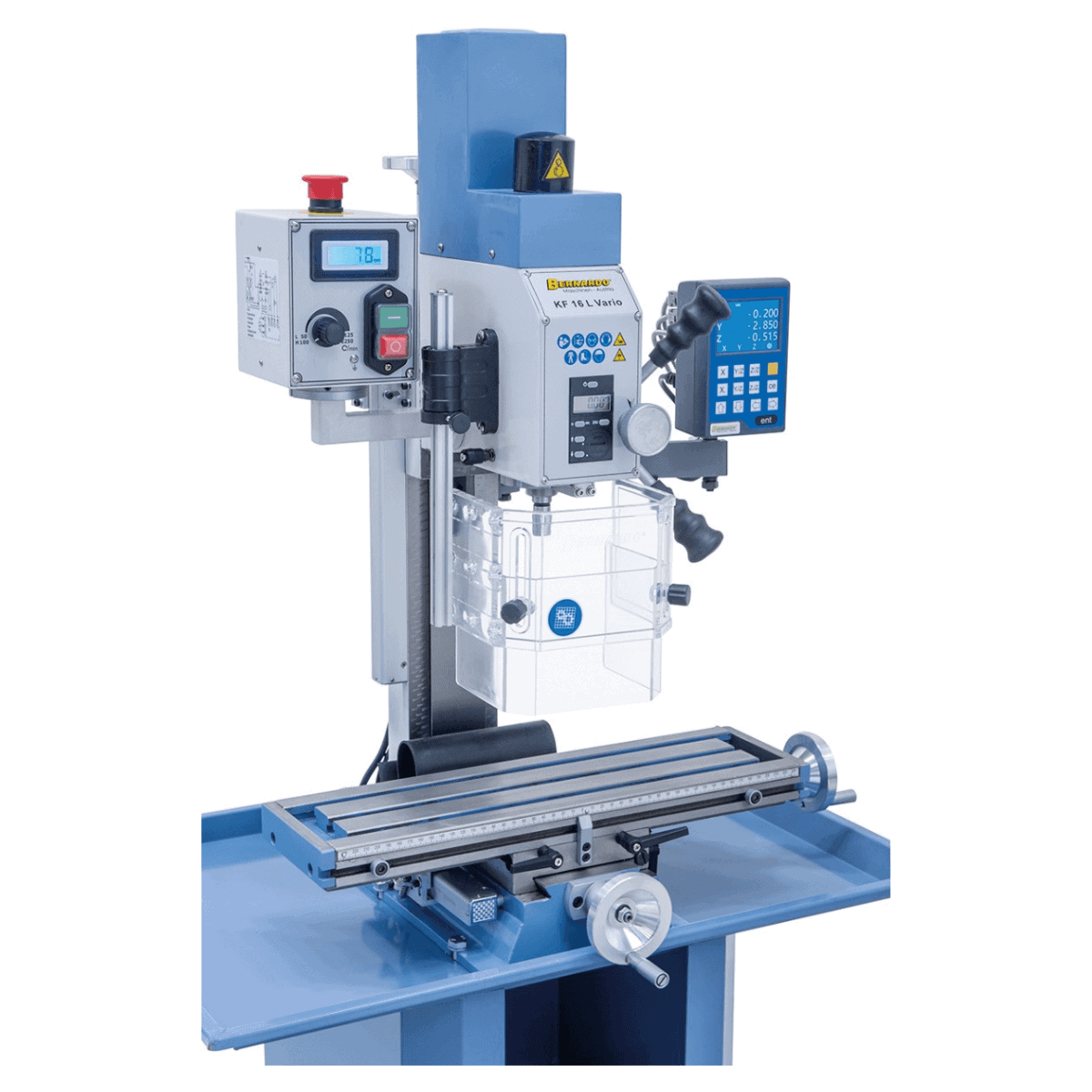 Bernardo KF 16 L Vario – Fräsmaschine mit 3-Achs-Digitalanzeige DT 40
