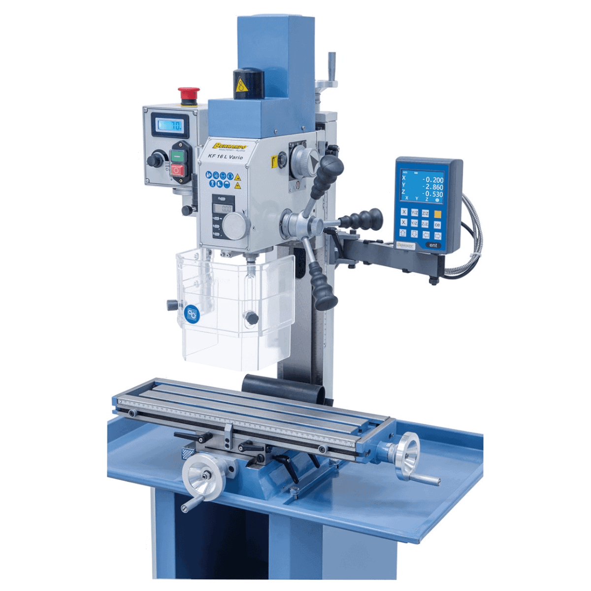 Bernardo KF 16 L Vario – Fräsmaschine mit 3-Achs-Digitalanzeige DT 40
