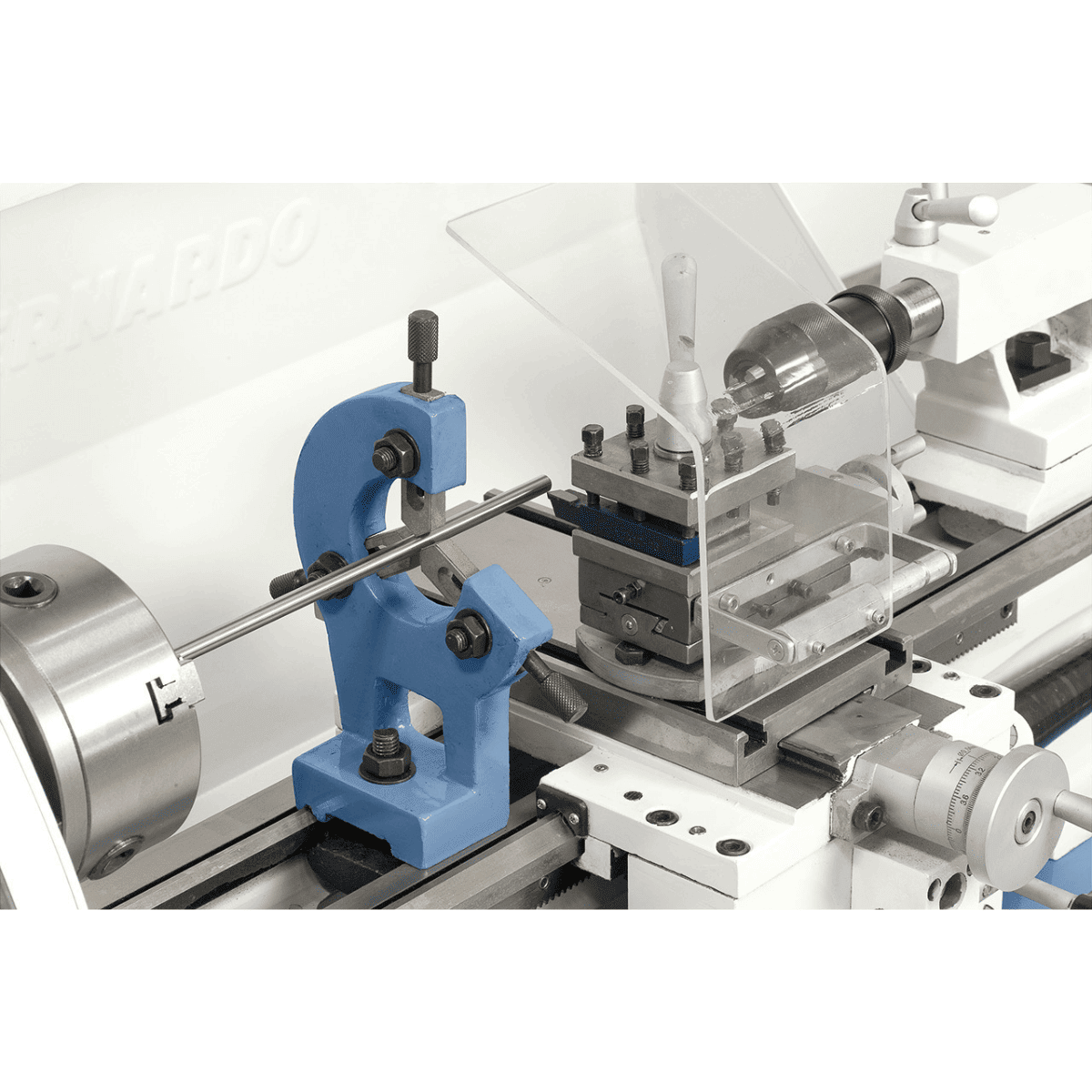 Bernardo Profi 550 WQV Metalldrehmaschine mit 2-Achsen-Digitalanzeige ES-12 V