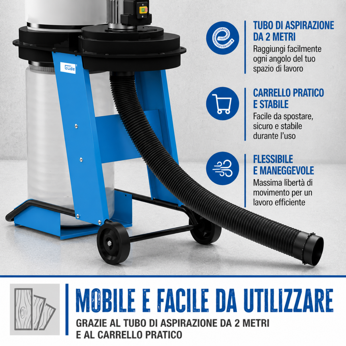 Guede GAA 65.1 1150 m³/h mobiler Abluftventilator