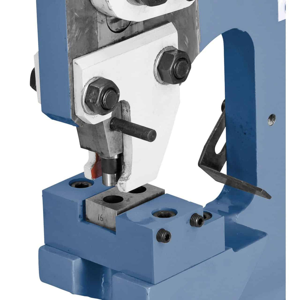 Punzone da 3 mm installato su PBS 22 LS per eseguire forature precise su metallo.