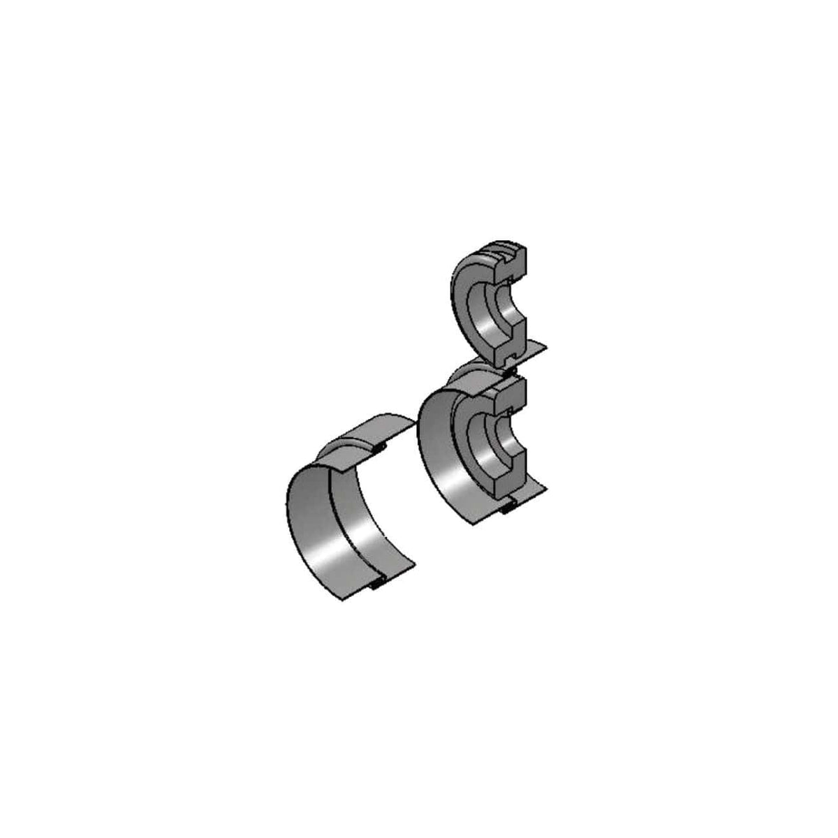 Set di rulli opzionali Tipo E6 compatibili con SM 200, ideali per lavorazioni di profilatura metallica precise e professionali.