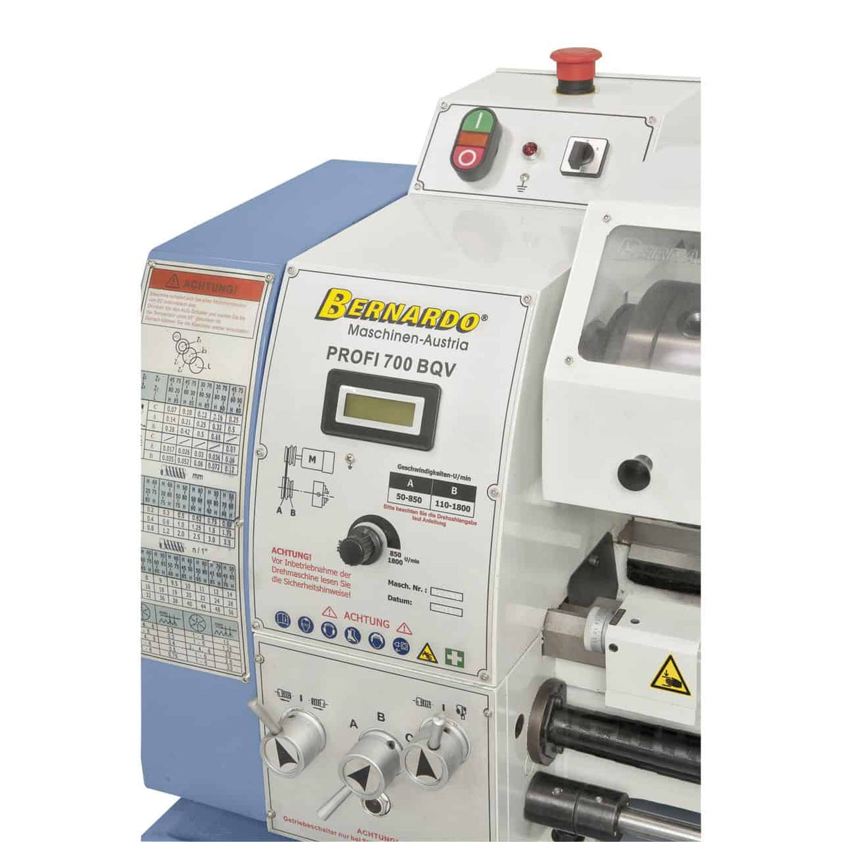 Bernardo Profi 700 BQV Vario / 230 V Drehmaschine – Kompakt und zuverlässig