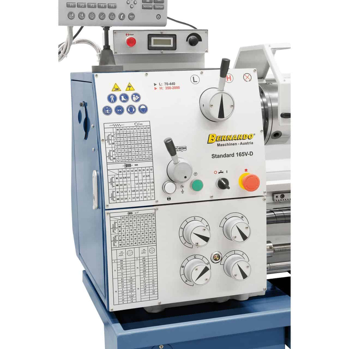 Bernardo Standard 165 V-D Drehmaschine mit 3-Achsen-Digitalanzeige ES-12 V