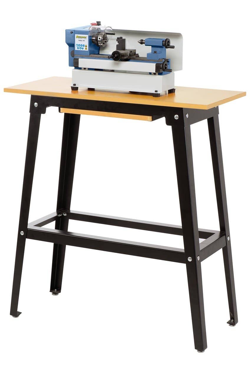 Bernardo Hobby 140 Metalldrehmaschine – 140 mm Spitzenweite, 0,15 kW Motor, 230 V Einphasenstrom, Gewicht 14 kg