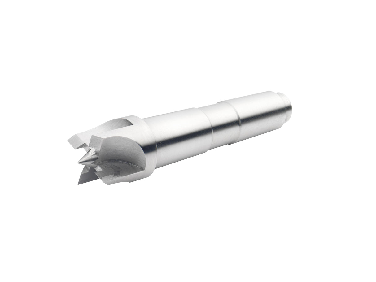 Trascinatore Record Power Coronet Hawk a 4 rebbi da 22 mm con cono Morse MT2, ideale per tornitura tra le punte di pezzi grandi e legni duri.