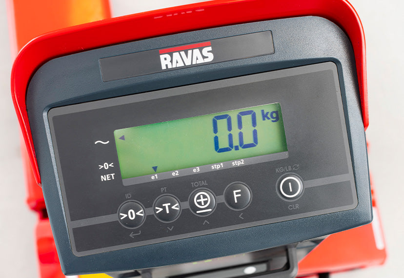 RAVAS 3200 Hubwagenwaage – Fortschrittliche Wiegefunktionen, Konnektivität und 75-Stunden-Lithium-Ionen-Akku
