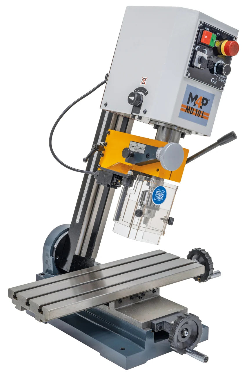 Trapano-fresatrice M4P MD 10 L / 230 V con testa di fresatura inclinata