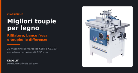 Migliori toupie per legno: come scegliere tra rifilatore, banco fresa e stazionaria