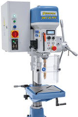 Tischbohrmaschine Bernardo DMT 25 PFV – Gewindeschneiden M20 und automatischer Bohrvorschub