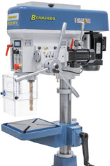 Tischbohrmaschine Bernardo DMT 25 PFV – Gewindeschneiden M20 und automatischer Bohrvorschub