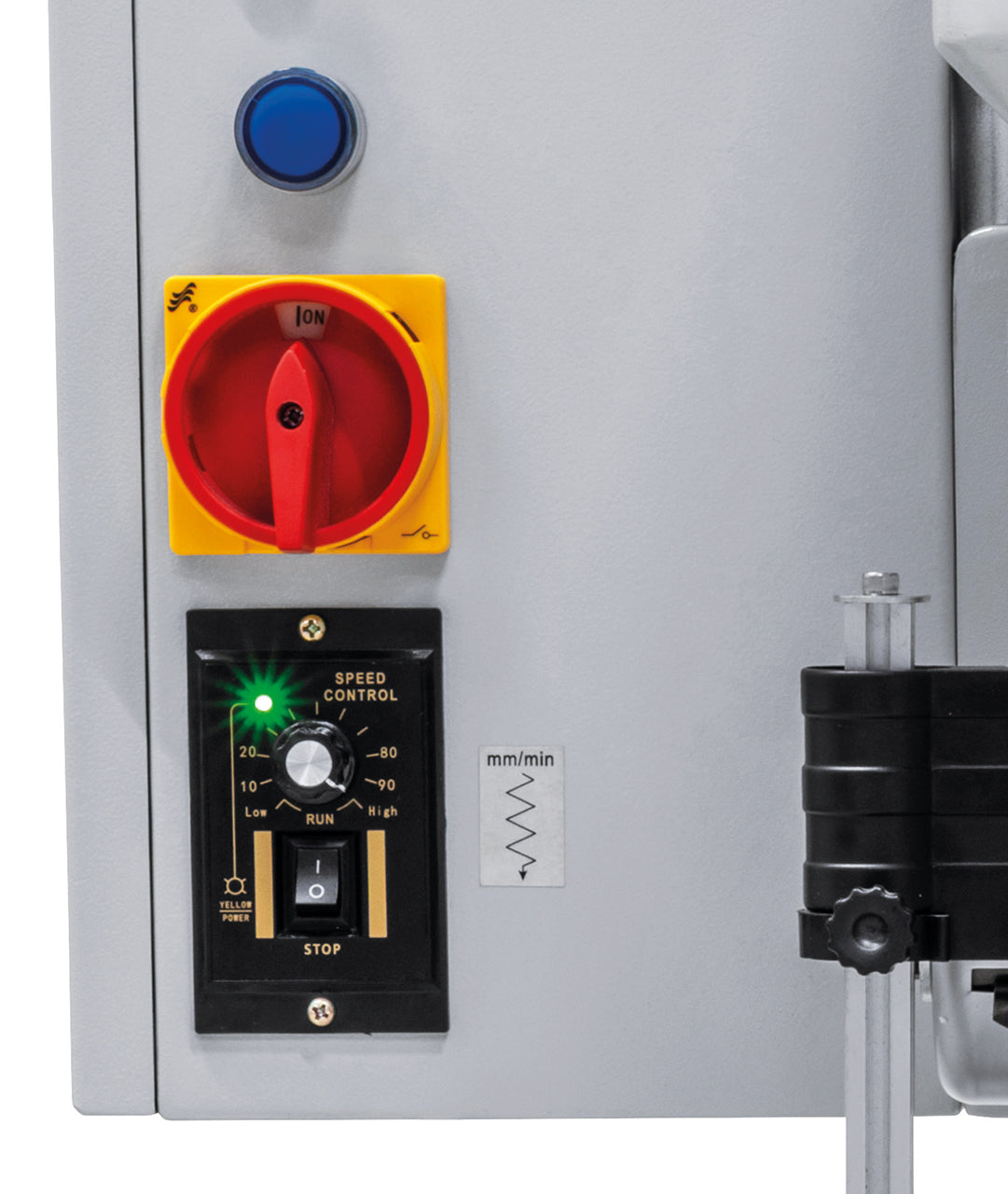Tischbohrmaschine Bernardo DMT 25 PFV – Gewindeschneiden M20 und automatischer Bohrvorschub