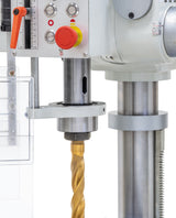 Tischbohrmaschine Bernardo DMT 25 PFV – Gewindeschneiden M20 und automatischer Bohrvorschub
