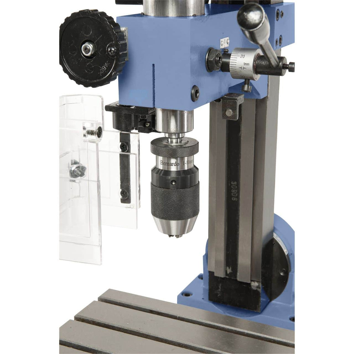 Bernardo KF 10 L Tischbohr-/Fräsmaschine mit 400 mm Tisch und Vario-Drehzahlregelung in zwei Bereichen
