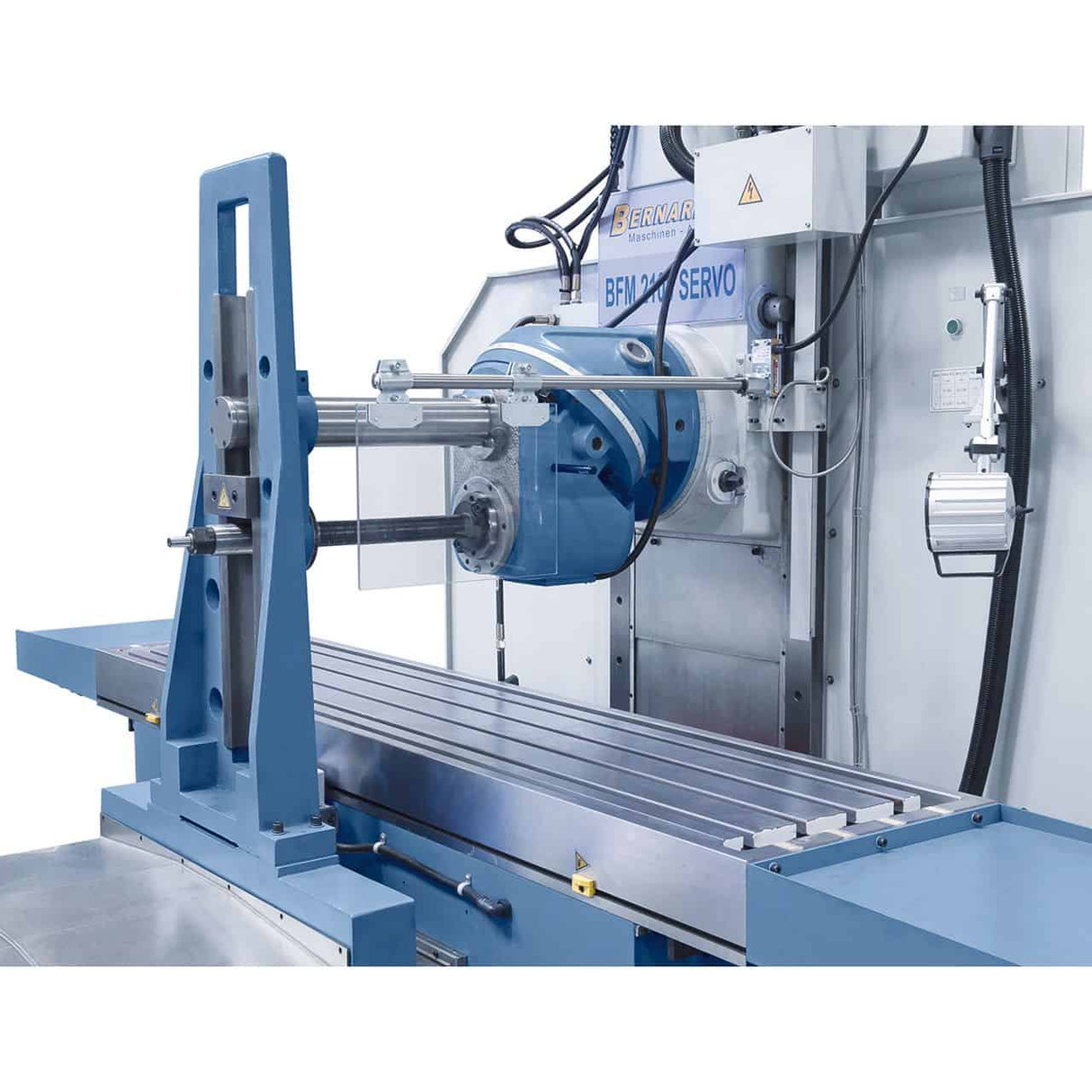 Bernardo BFM 2100 Servo Tischfräsmaschine – 2100 x 500 mm Tisch, ISO 50, 3-Achsen-Digitalanzeige