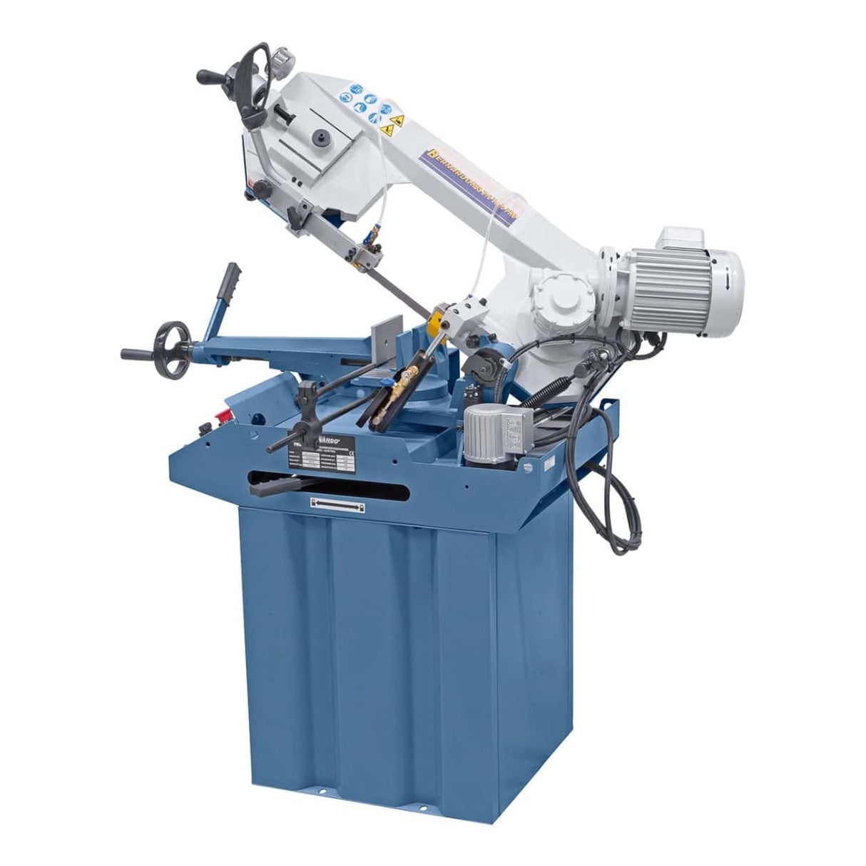 Sega a nastro orizzontale Bernardo HBS 210 Vario PRO – capacità Ø 170 mm su tondi a 90°, velocità taglio 0-90 m/min variabile, motore 1,5 kW, 230V monofase, peso 145 kg