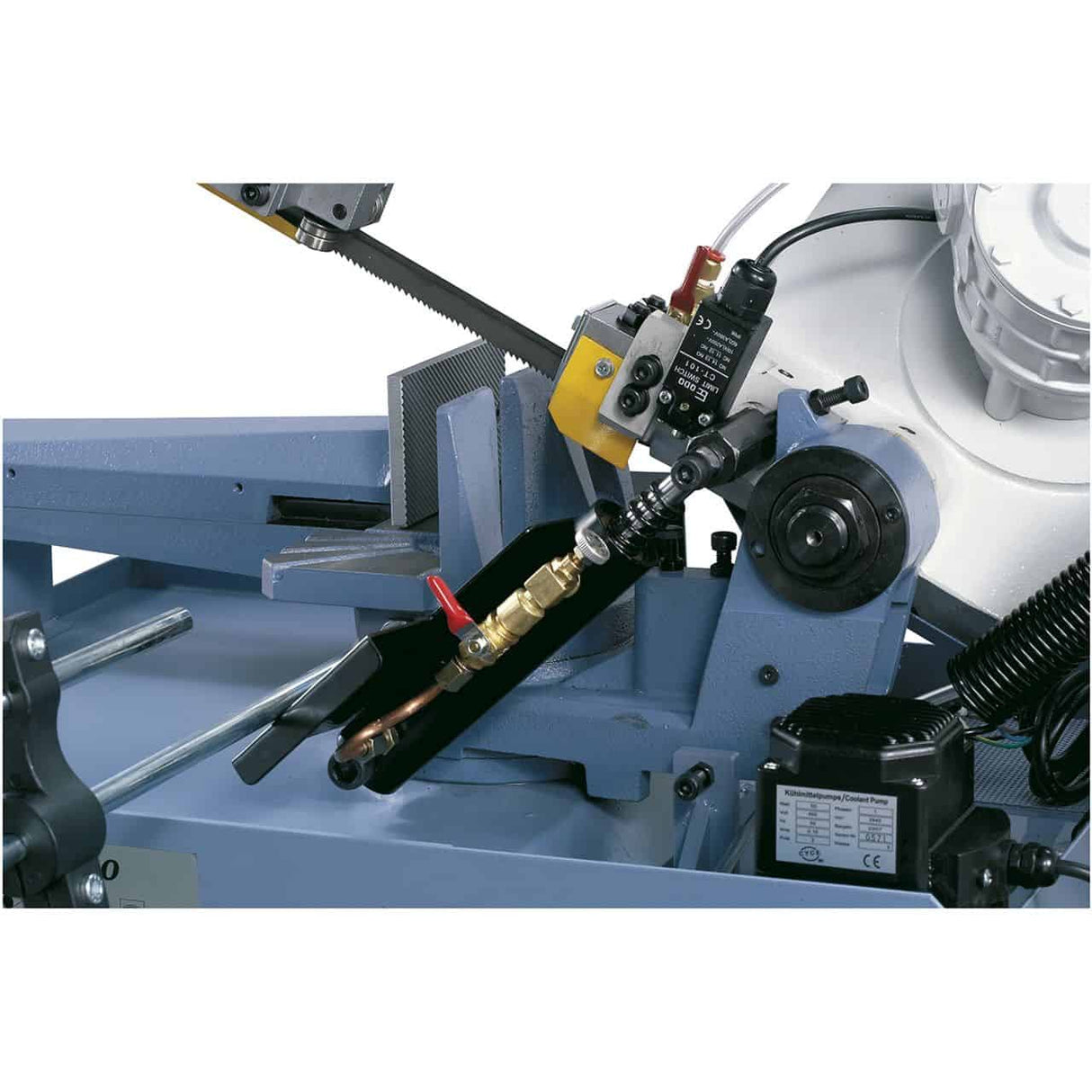 Sega a nastro orizzontale Bernardo HBS 275 Vario – 400V, telaio in ghisa, taglio Ø 225 mm a 90°, velocità variabile 20-90 m/min