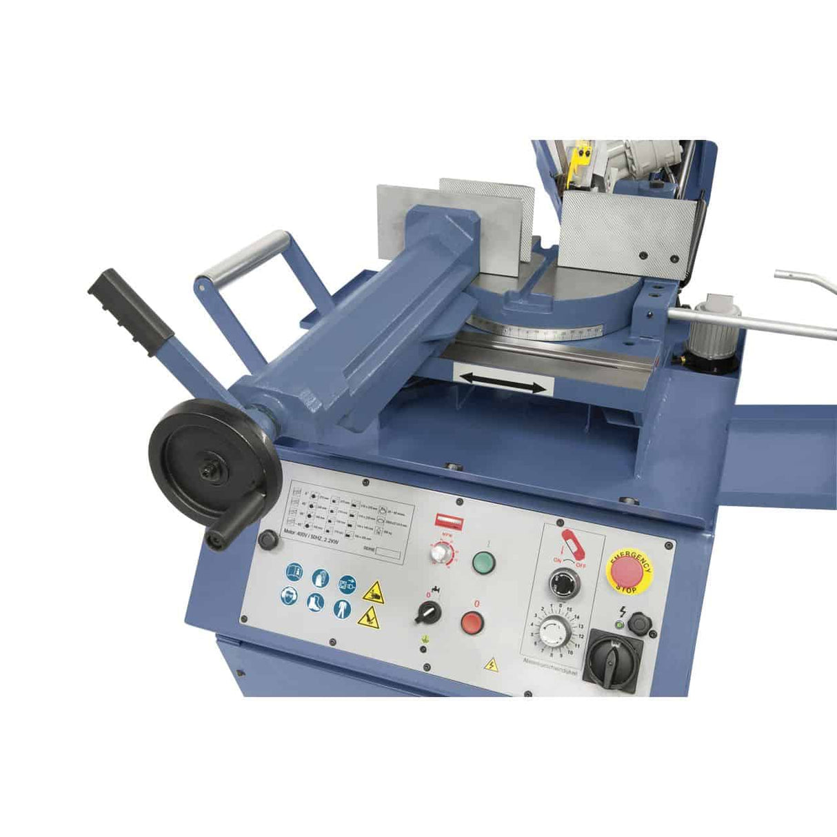 Bernardo Sega a nastro con doppio taglio obliquo MBS 350 DG-VR PRO