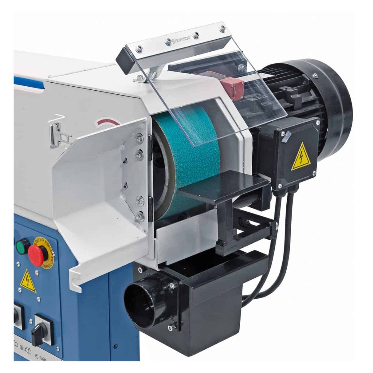 Bernardo KBR 100 x 2000 Duo Bandschleifer – 100 × 2000 mm Schleifband, Rohrvorrichtung Ø 20–76 mm, 2,5 kW (S1) Motor, 400 V Drehstrom, Gewicht 148 kg