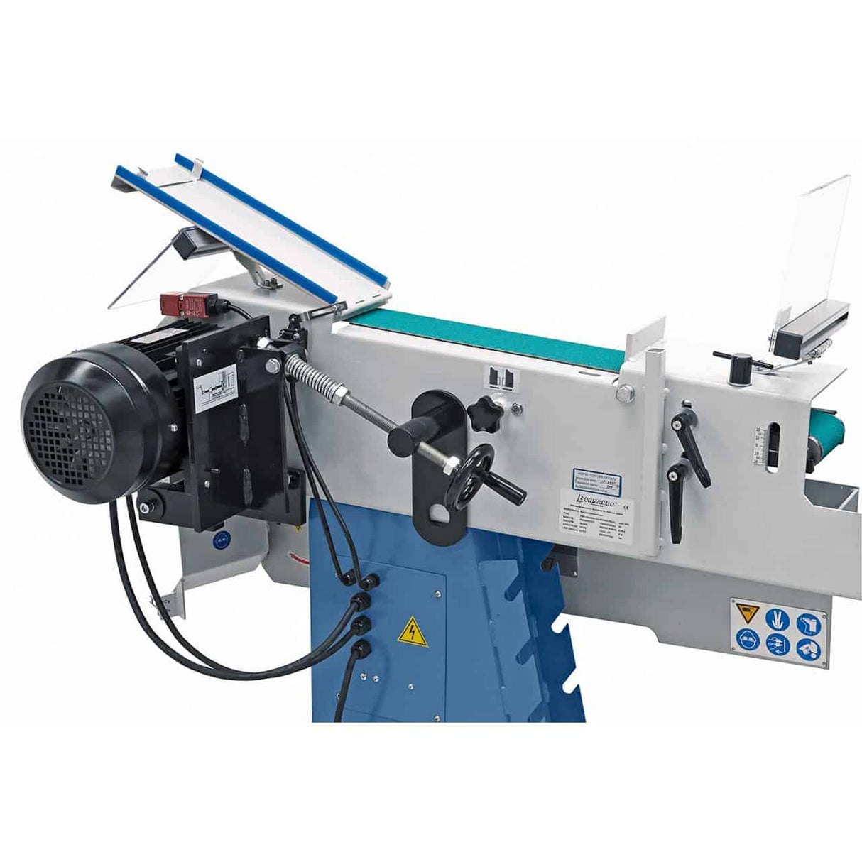Bernardo KBR 100 x 2000 Duo Bandschleifer – 100 × 2000 mm Schleifband, Rohrvorrichtung Ø 20–76 mm, 2,5 kW (S1) Motor, 400 V Drehstrom, Gewicht 148 kg
