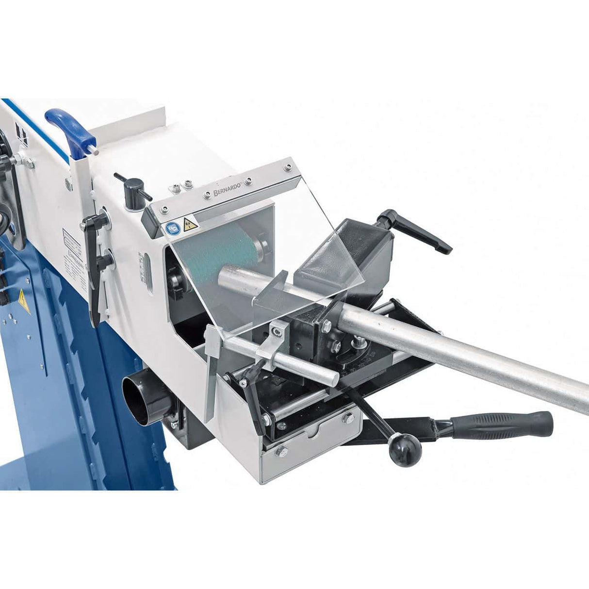 Bernardo KBR 100 x 2000 Duo Bandschleifer – 100 × 2000 mm Schleifband, Rohrvorrichtung Ø 20–76 mm, 2,5 kW (S1) Motor, 400 V Drehstrom, Gewicht 148 kg