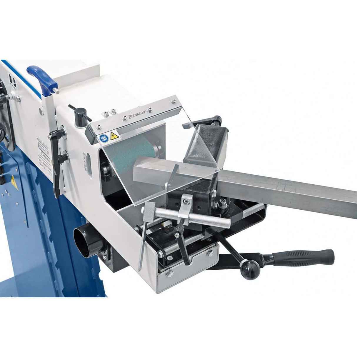 Bernardo KBR 100 x 2000 Duo Bandschleifer – 100 × 2000 mm Schleifband, Rohrvorrichtung Ø 20–76 mm, 2,5 kW (S1) Motor, 400 V Drehstrom, Gewicht 148 kg