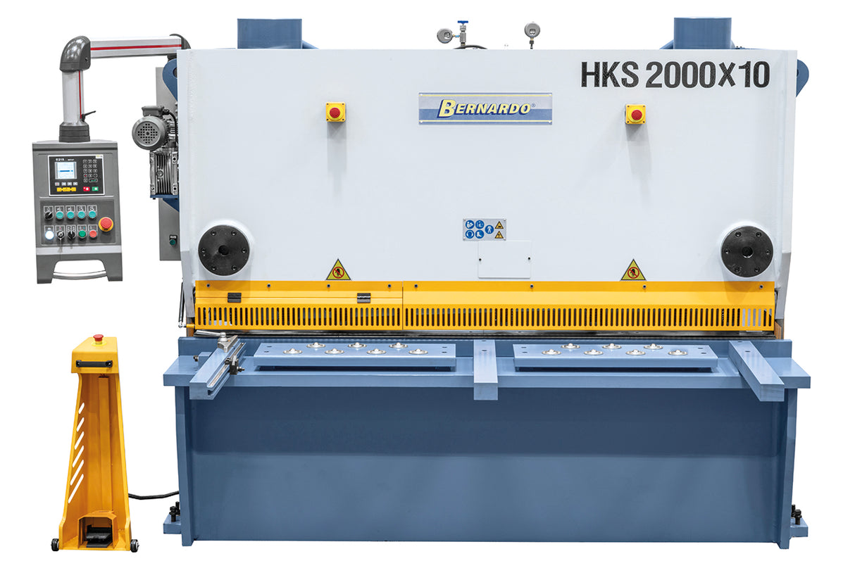Hydraulische Tafelschere Bernardo HKS 2000 x 10 – 10 mm Blech, 2000 mm Schnitt