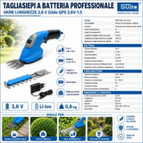 Güde GPS 3,6V-1,5 Akku-Gartenpflegeset