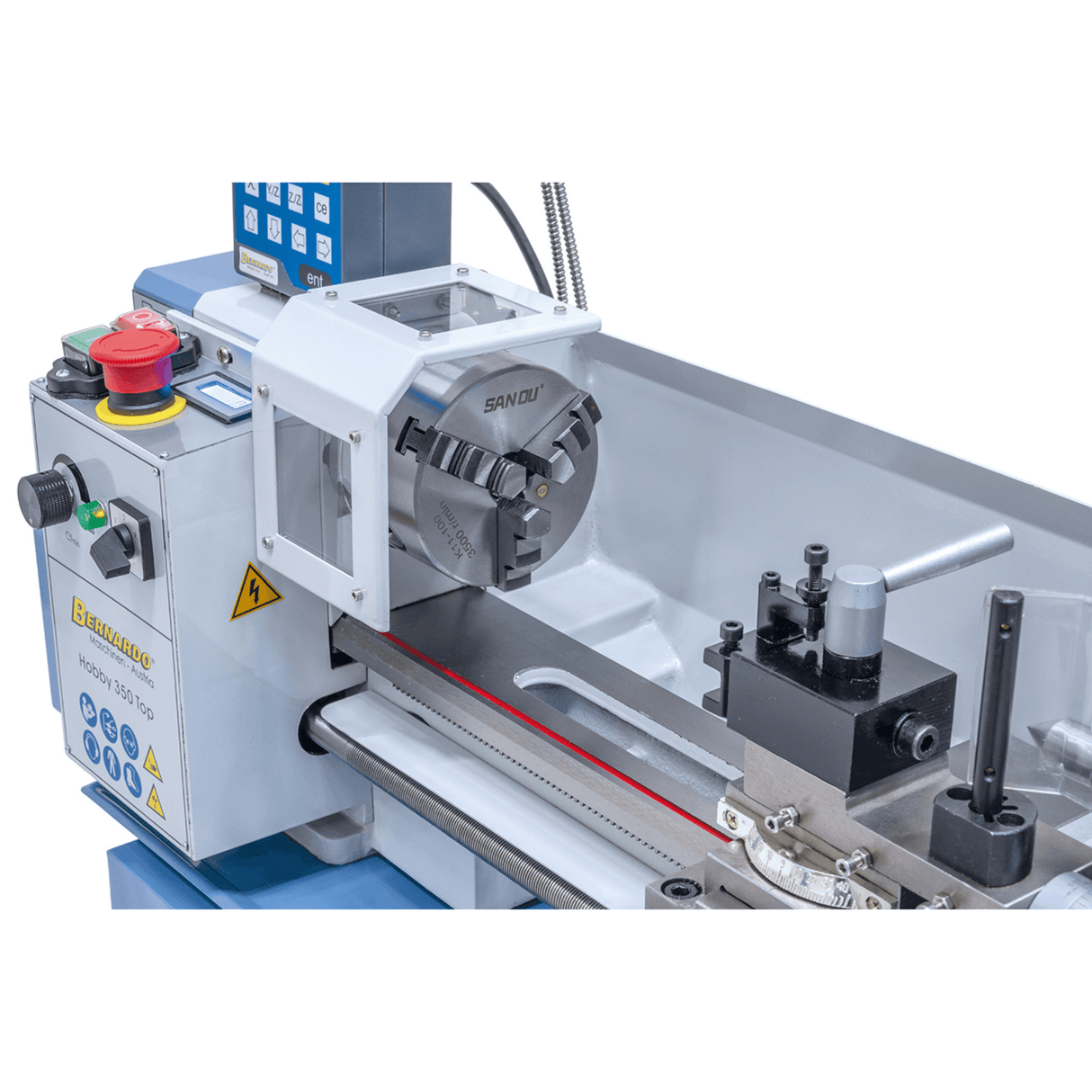 Bernardo Hobby 350 Top Kompakt-Metalldrehmaschine mit 2-Achsen-Digitalanzeige
