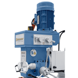 Bernardo UWF 90-1270 Universalfräsmaschine – ISO 40, Doppelspindel, 1270 × 280 mm Tisch, 0,85/1,5 kW Vertikalmotor, 3-Achsen-Digitalanzeige