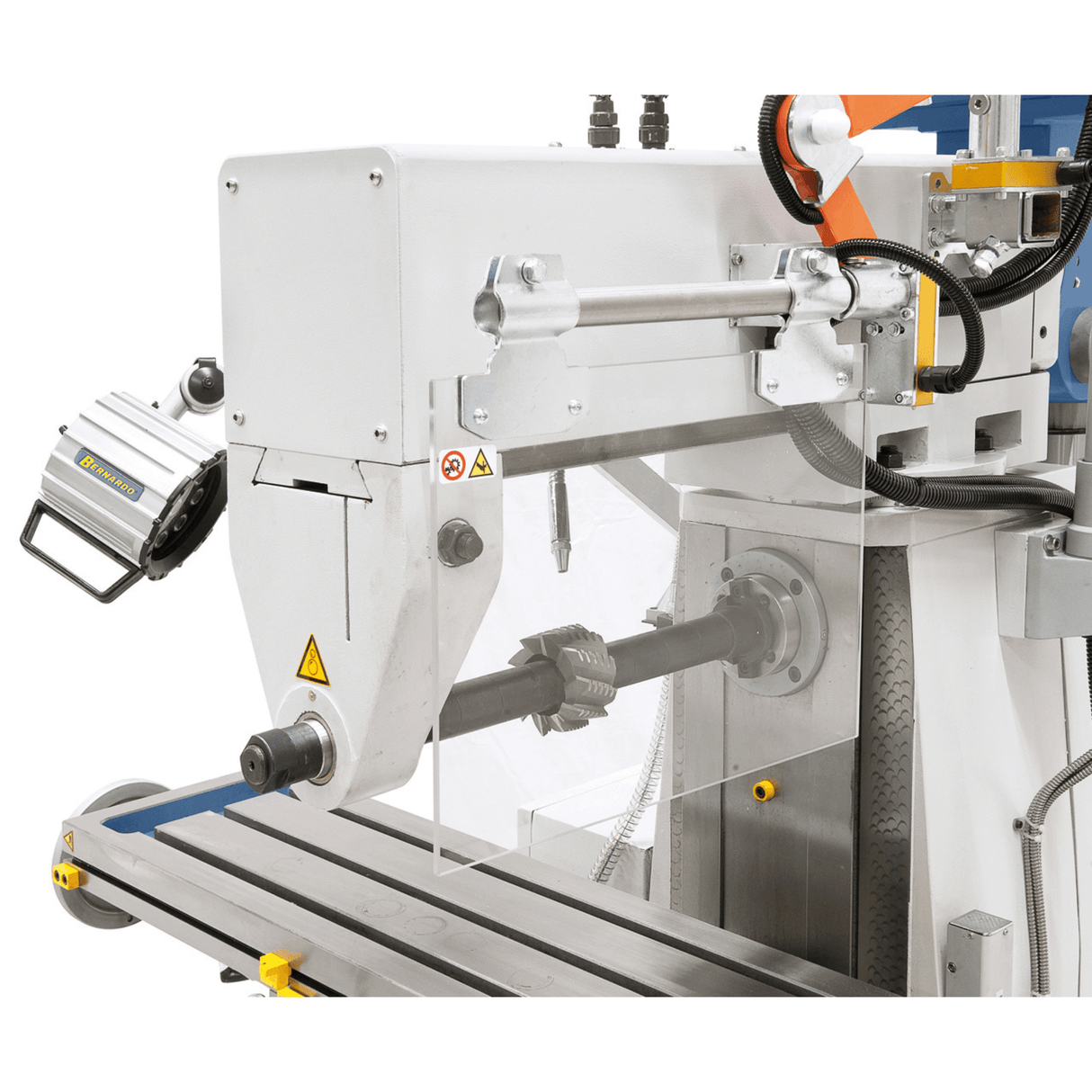 Bernardo UWF 80 E Vario Universalfräsmaschine – ISO 40, Vertikalspindel mit variabler Drehzahl (Delta-Frequenzumrichter), 3-Achsen-Digitalanzeige ES-12 H
