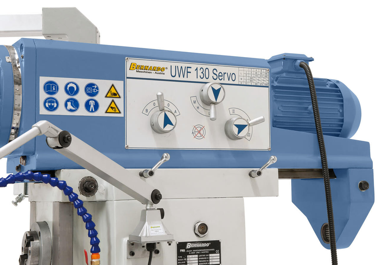 Bernardo UWF 130 Servo-Universalfräsmaschine mit 3-Achs-Digitalanzeige