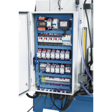 Bernardo UWF 90-1270 Universalfräsmaschine mit Digitalanzeige ES-12 H + pneumatischer Spannvorrichtung DIN 2080 – Tisch 1.270 × 280 mm, ISO 40, vertikale + horizontale Spindeln, 1,5 + 2,2 kW Motor, Gewicht 1.300 kg
